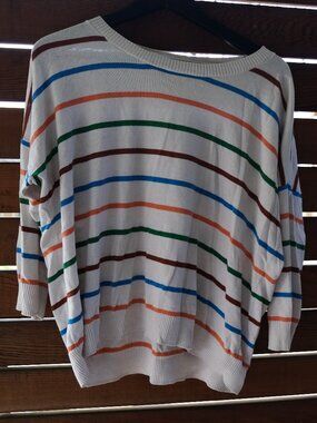 Wallace / Madewell Striped Pullover Sweater — 1970s vibe